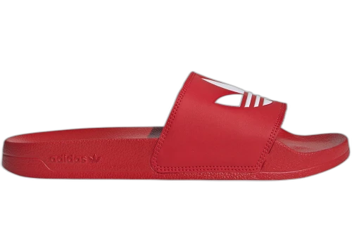 adidas Adilette Lite Slides Scarlet Cloud White