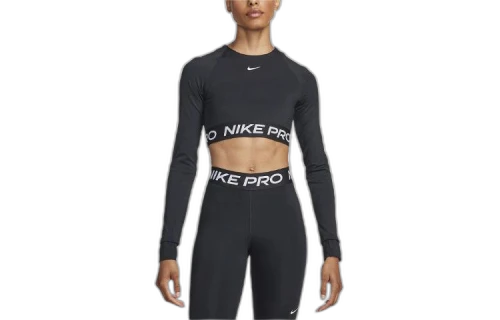Nike Pro Women's Dri-FIT Cropped Long-Sleeve Top