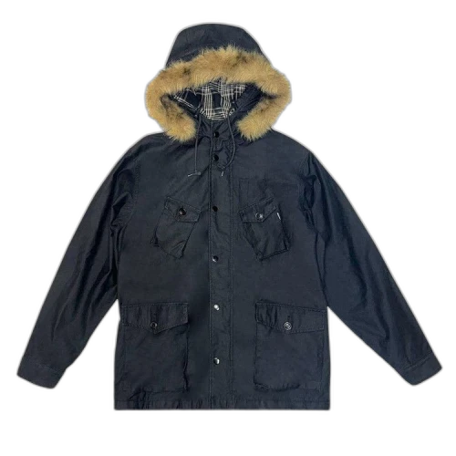 Supreme Hooded Fur Field Jacket 'Black'