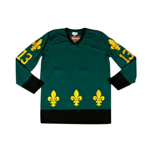 Supreme Fleur De Lis Hockey Jersey 'Teal'
