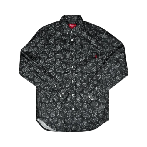 Supreme Paisley Shirt 'Black'