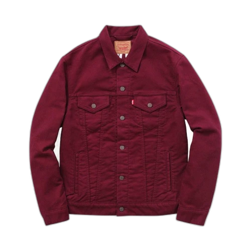 Supreme x Levi's Moleskin Trucker Jacket 'Burgundy'