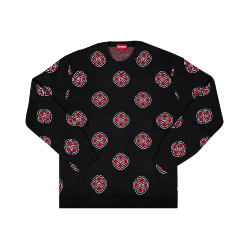 Supreme Independent Crosses Sweater 'Black'