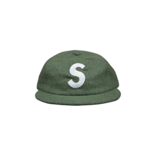 Supreme Suede S Logo 6 Panel 'Olive'