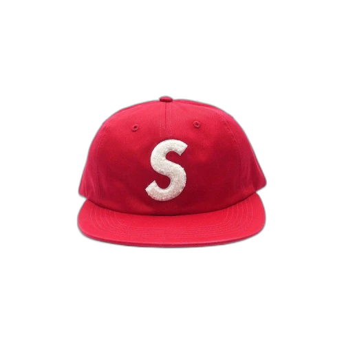 Supreme Chenille S-Logo 6 Panel 'Red'