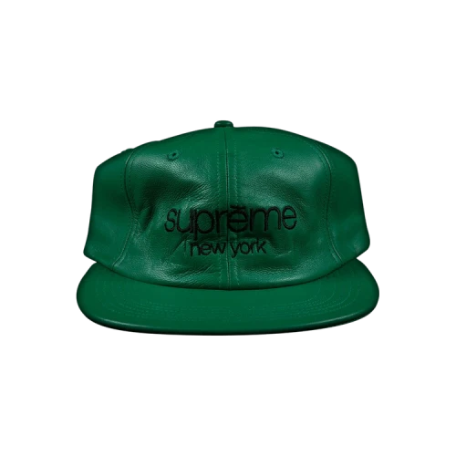 Supreme Leather Classic Logo 6-Panel 'Green'