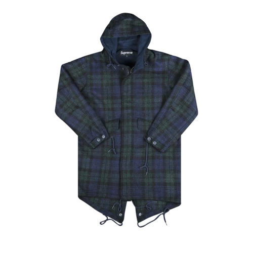 Supreme Wool Fishtail Parka 'Plaid'
