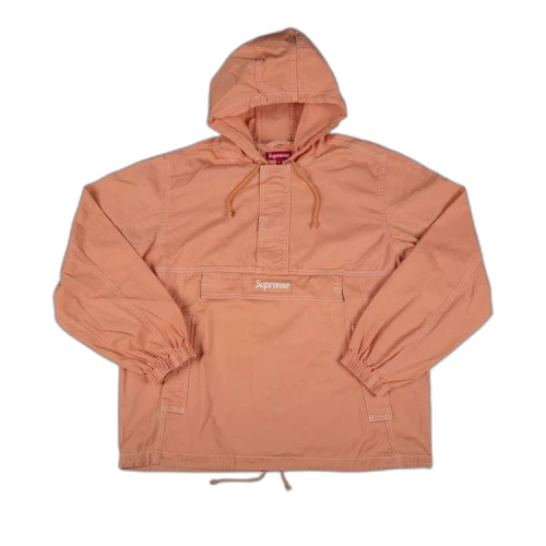 Supreme Contrast Stitch Twill Pullover 'Peach'