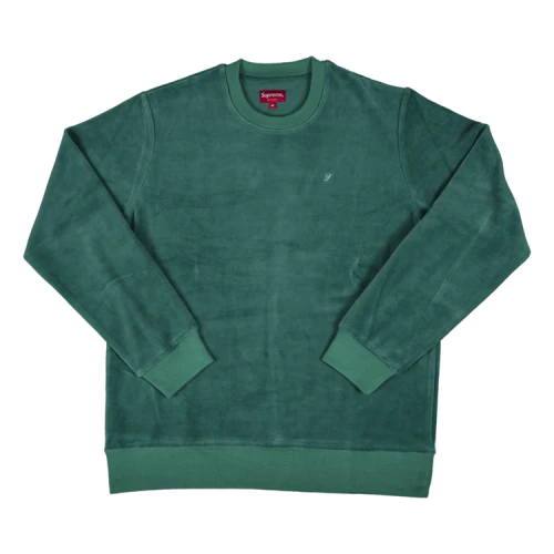 Supreme Velour Crewneck 'Green'