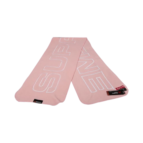 Supreme Polartec Logo Scarf 'Pink'