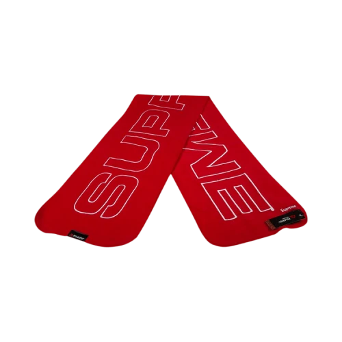 Supreme Polartec Logo Scarf 'Red'