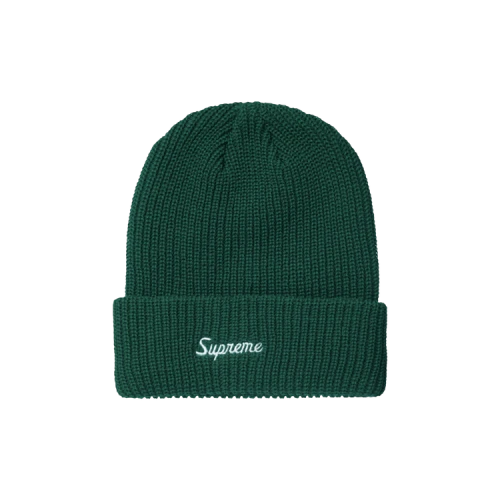 Supreme Loose Gauge Beanie 'Dark Green'