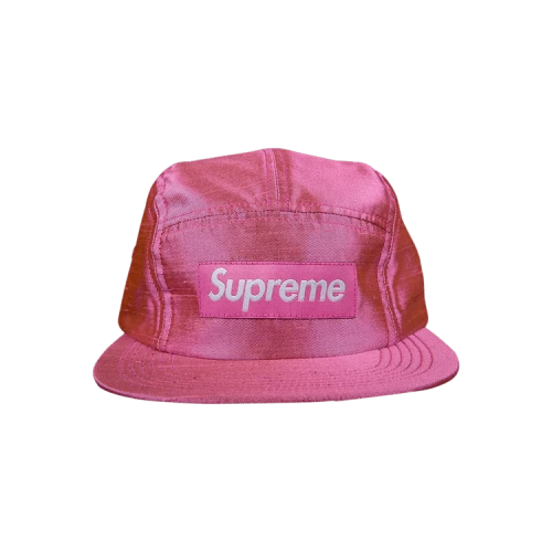 Supreme Raw Silk Camp Cap 'Pink'