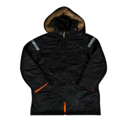 Supreme Reflective Cross N-3B Parka 'Black'