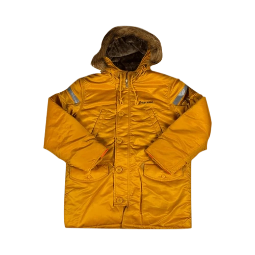 Supreme Reflective Cross N-3B Parka 'Yellow'