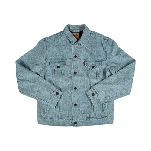 Supreme x Levi's Snakeskin Trucker Jacket 'Blue'