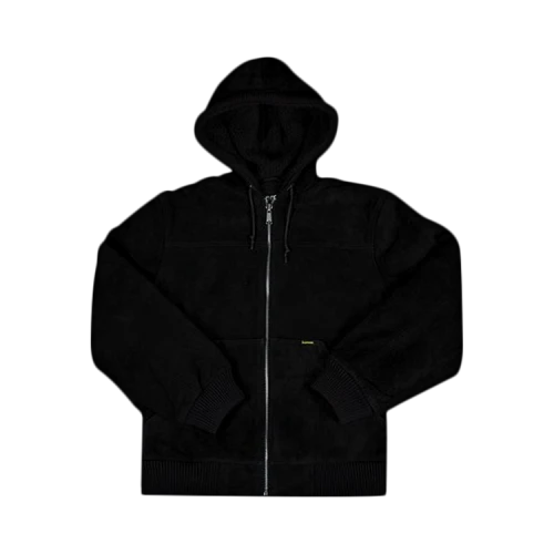 Supreme Hooded Suede Work Jacket 'Black'