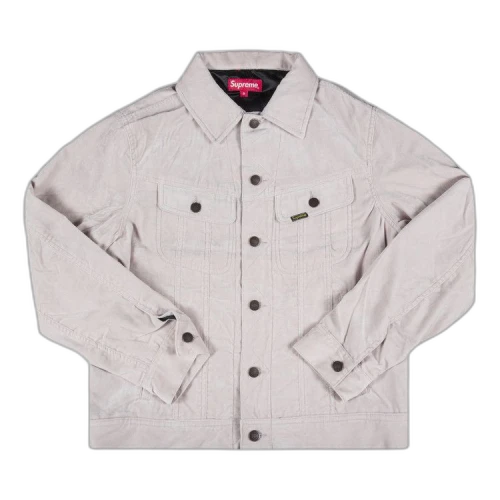 Supreme Velvet Trucker Jacket 'Pink'