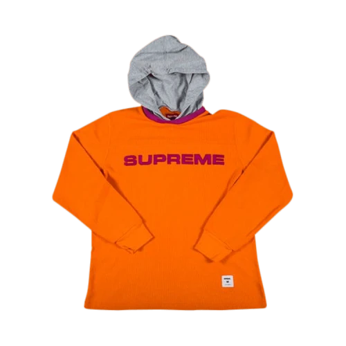 Supreme Hooded Waffle Ringer 'Orange'