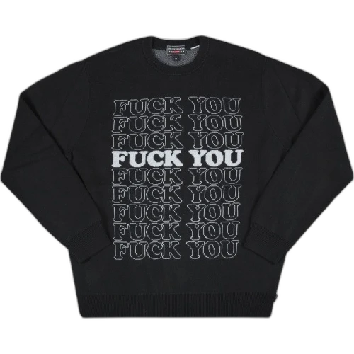 Supreme x Hysteric Glamour Fuck You Sweater 'Black'