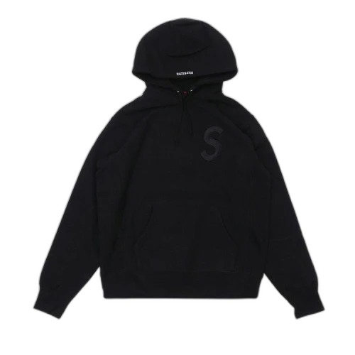 Supreme Tonal S Logo Hoodie 'Black'