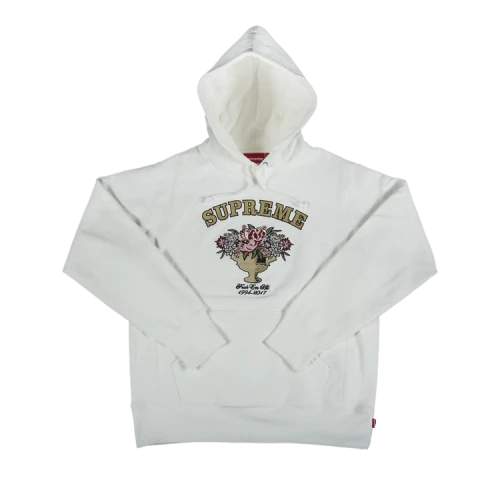 Supreme Centerpiece Hooded Sweatshirt 'White'