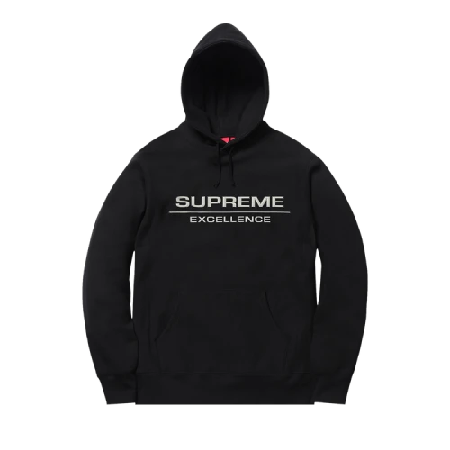 Supreme Reflective Excellence Hooded Sweatshirt 'Black'