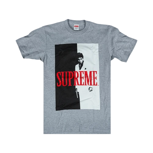 Supreme Scarface Split T-Shirt 'Grey'