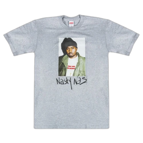 Supreme Nas T-Shirt 'Grey'