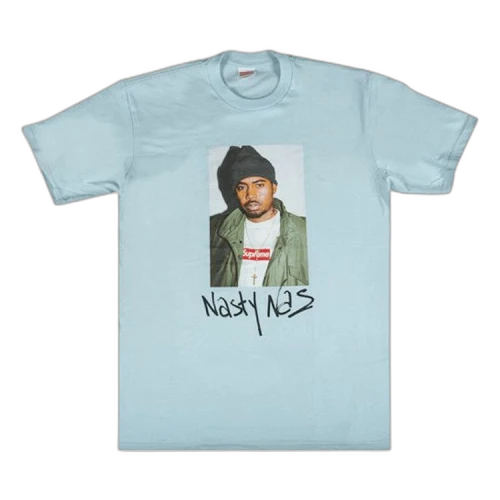 Supreme Nas Tee 'Light Blue'