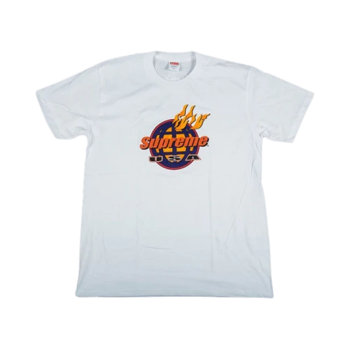 Supreme Fire T-Shirt 'White'