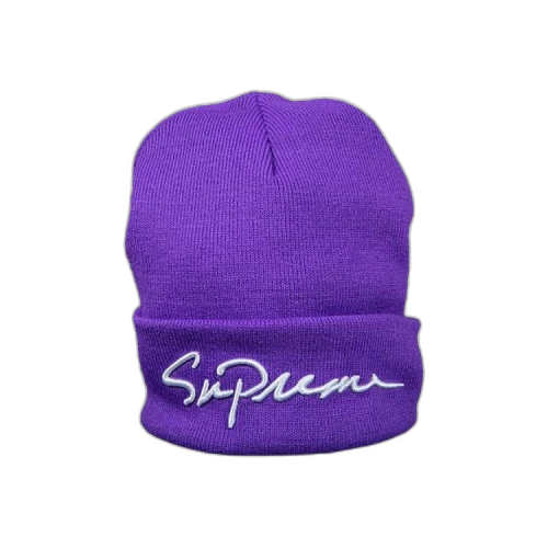 Supreme Classic Script Beanie 'Purple'