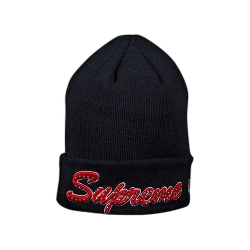 Supreme x New Era Script Beanie 'Navy'