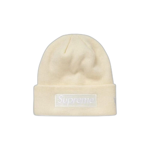Supreme x New Era Box Logo Beanie 'Natural'