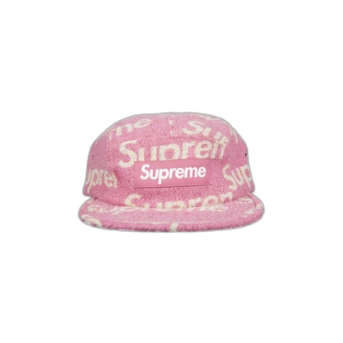 Supreme Harris Tweed Camp Cap 'Pink'