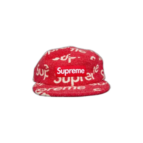 Supreme Harris Tweed Camp Cap 'Red'