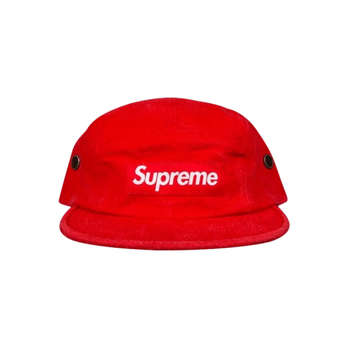 Supreme Napped Canvas Camp Cap 'Red'