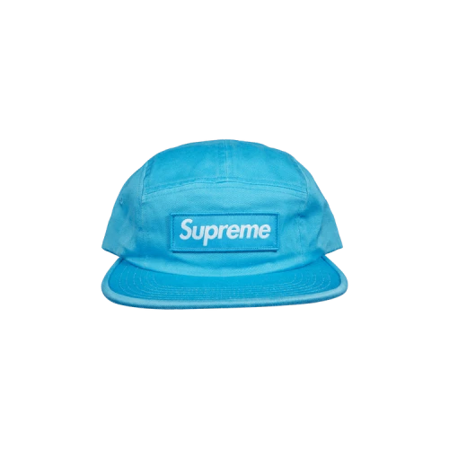 Supreme Washed Chino Twill Camp Cap 'Blue'