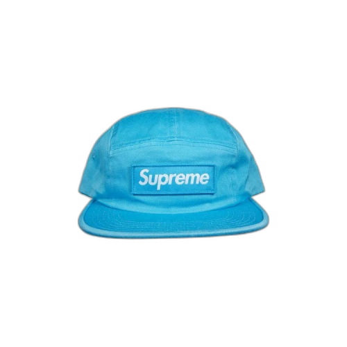 Supreme Washed Chino Twill Camp Cap 'Neon Blue'