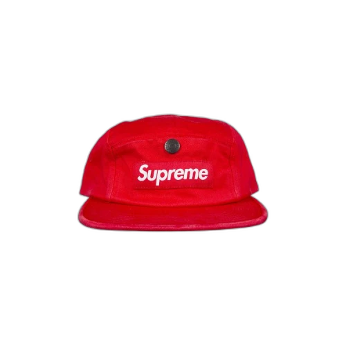 Supreme Snap Button Pocket Camp Cap 'Red'