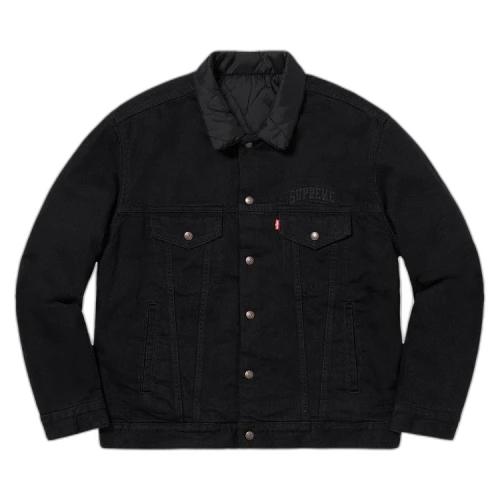 Supreme x Levi's Quilted Reversible Trucker 'Washed Black'