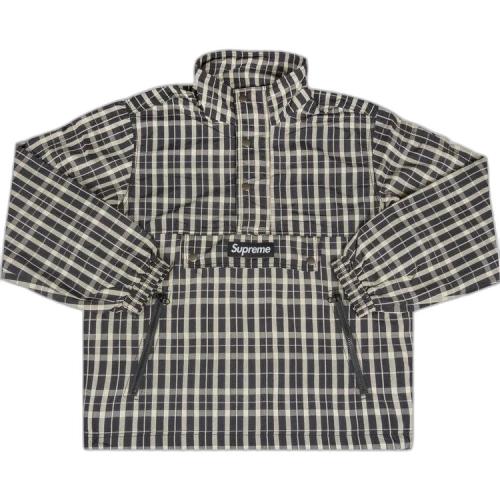 Supreme Nylon Plaid Pullover 'Tan'