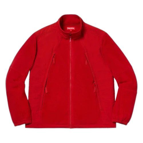 Supreme Polartec Zip Up Jacket 'Red'