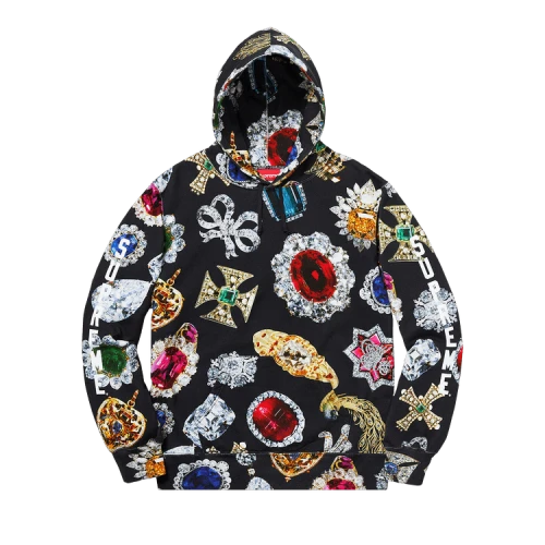 Supreme Jewels Hooded Sweatshirt 'Black'