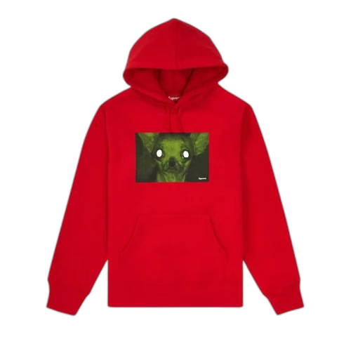 Supreme Chris Cunningham Chihuahua Hooded Sweatshirt 'Red'