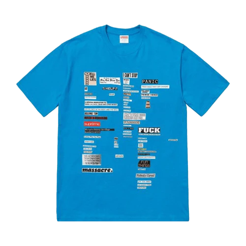 Supreme Cutouts Tee 'Bright Blue'