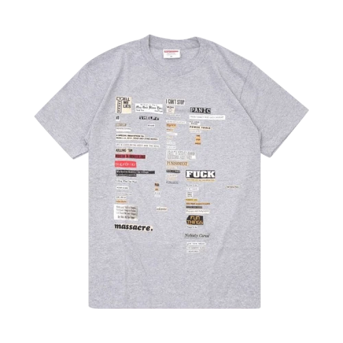 Supreme Cutouts Tee 'Heather Grey'