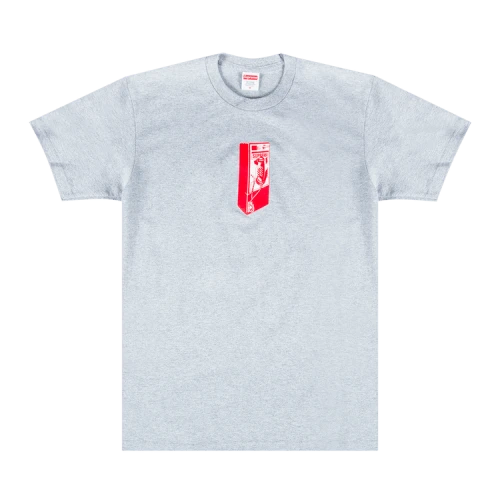 Supreme Payphone Tee 'Heather Grey'