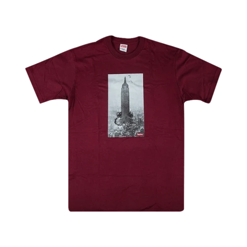 Supreme Mike Kelley The Empire State Building T-Shirt 'Burgundy'