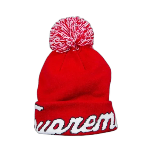 Supreme x New Era Script Cuff Beanie 'Red'